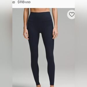 Lululemon Align Navy Leggings size 6 lenghr 28 New with tags